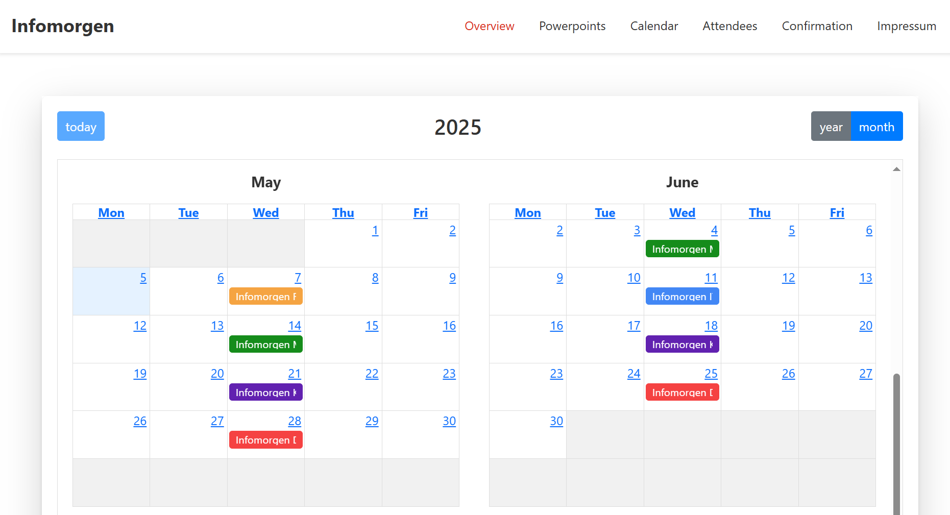 Infomorgen Page
